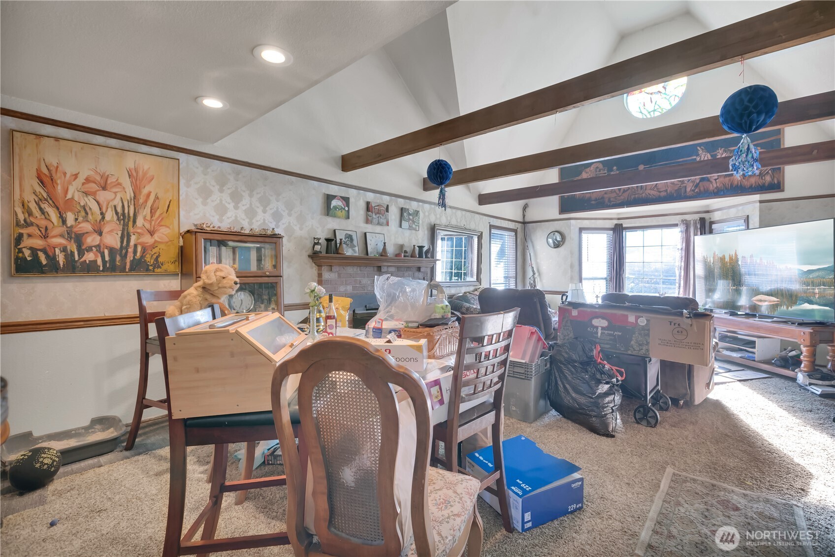 26836 Southeast 208th Street Maple Valley, WA 98038 - Photo 19 of 37 a view of a dining room with furniture window and outside view