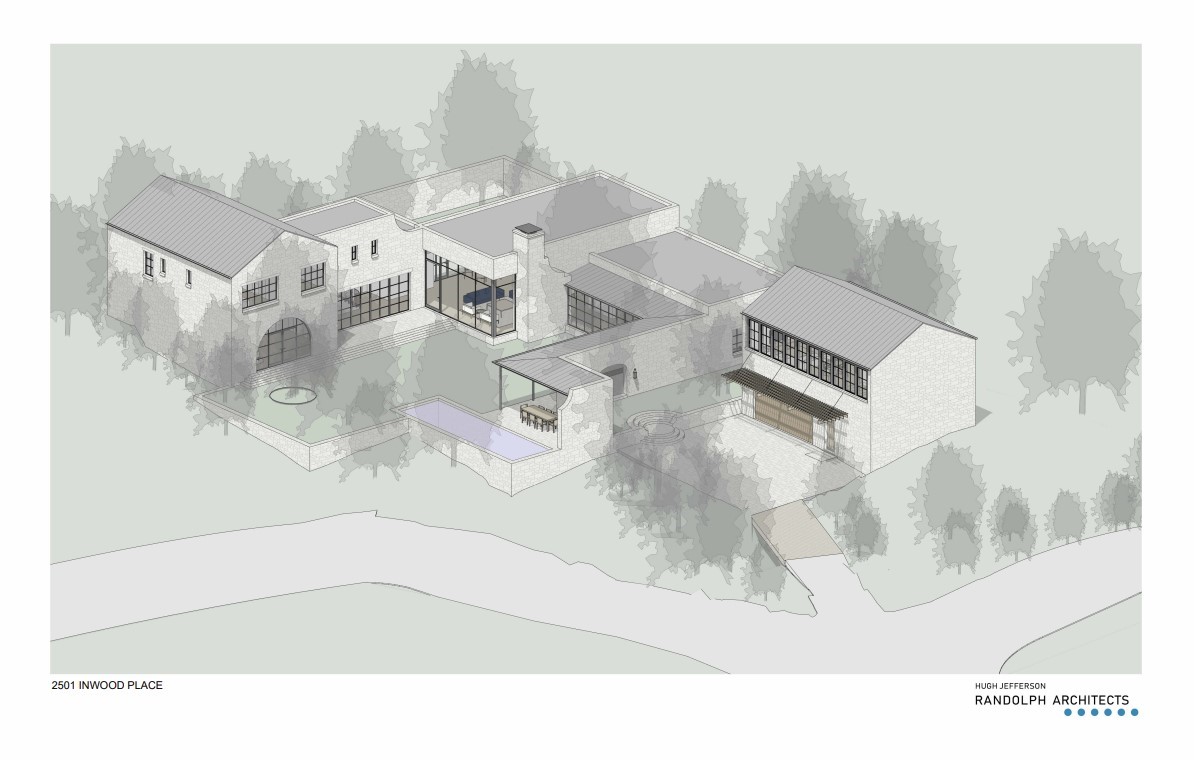 2501 Inwood Place Austin, TX 78703 - Photo 13 of 18 a black white and white photo of a living room