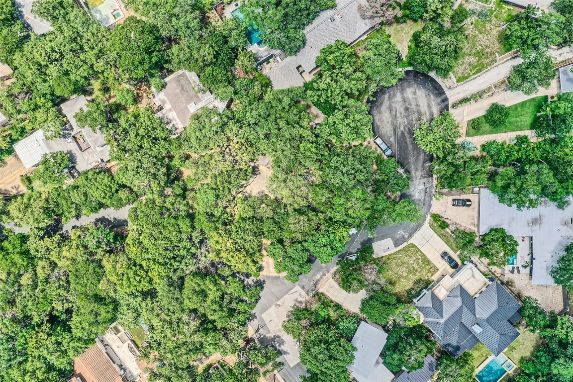 2501 Inwood Place Austin, TX 78703 - Photo 7 of 18 an aerial view of a house with yard