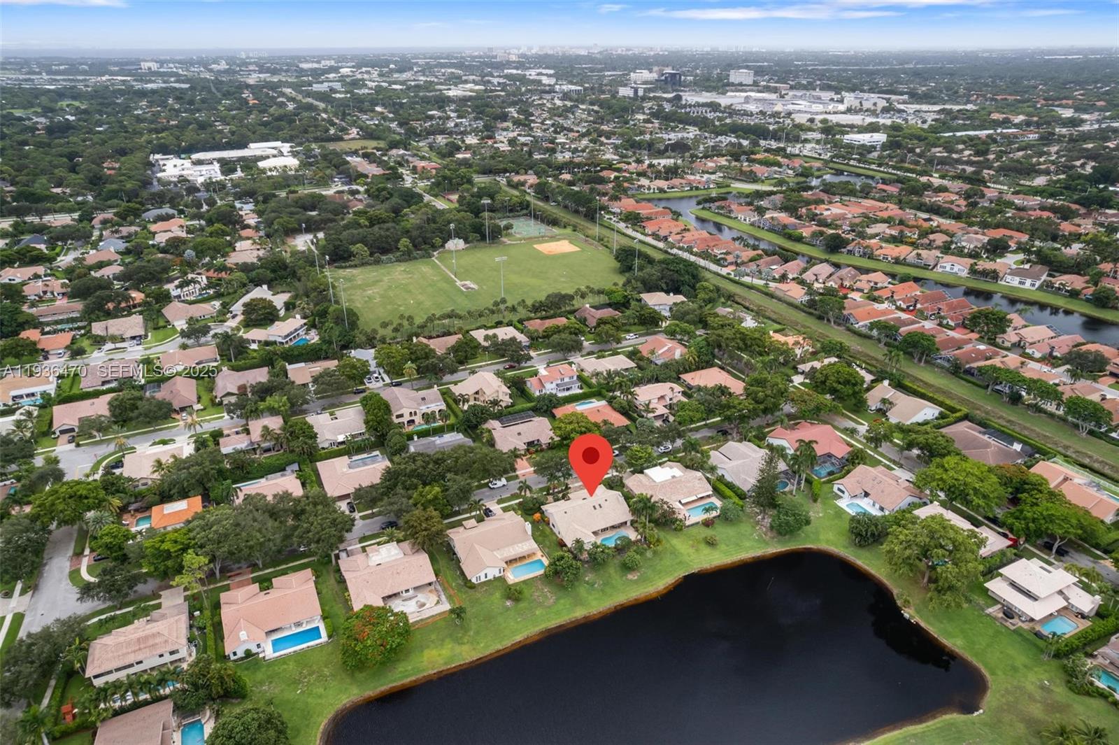 2685 Northwest 27th Terrace Boca Raton, FL 33434 - Photo 31 of 31 an aerial view of residential houses with city view