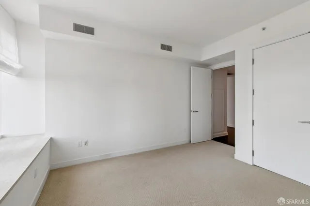 a view of an empty room