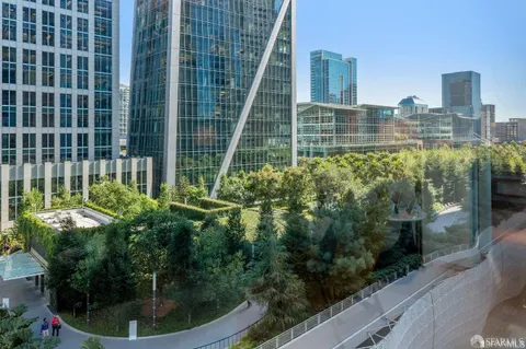 a view of a lobby with a yard