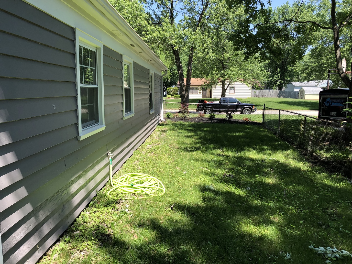 24 Pomeroy Road Montgomery, IL 60538 - Photo 28 of 29 a view of a backyard with sitting area