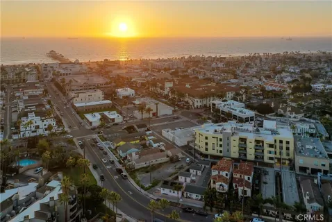 an aerial view of city