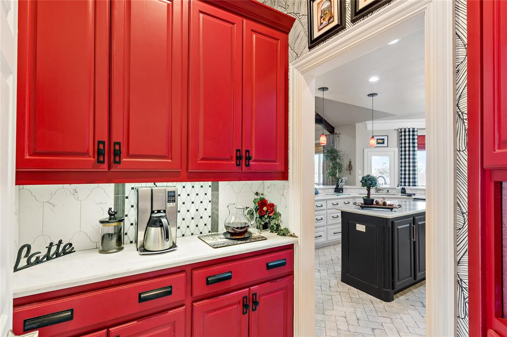 571 Hidden Lake Drive Powderly, TX 75473 - Photo 20 of 40 a kitchen with a sink and cabinets