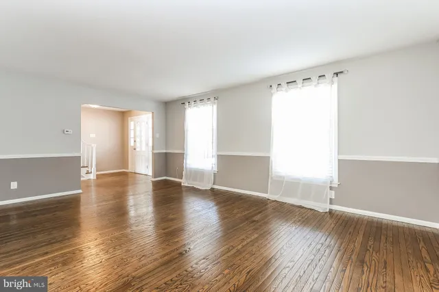 a view of an empty room