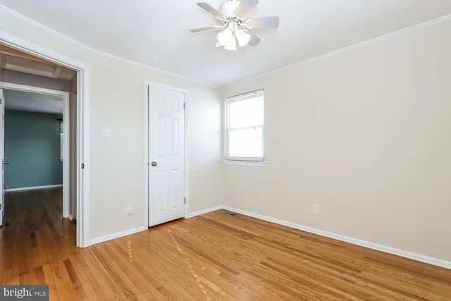 a view of an empty room