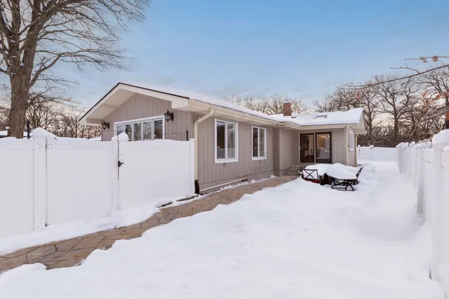 a view of a terrace with a yard