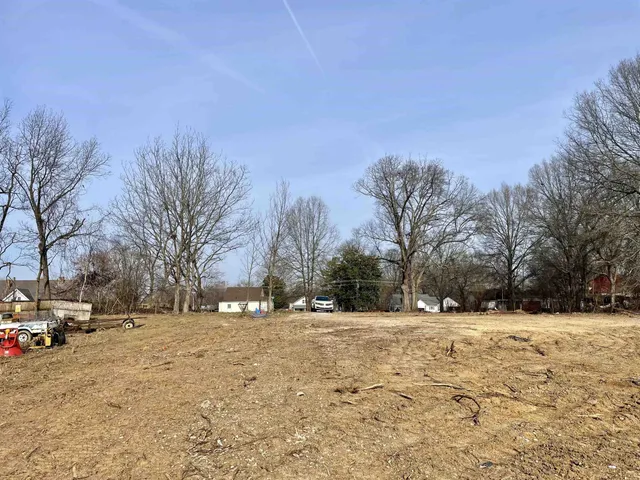 a street view covered with snow
