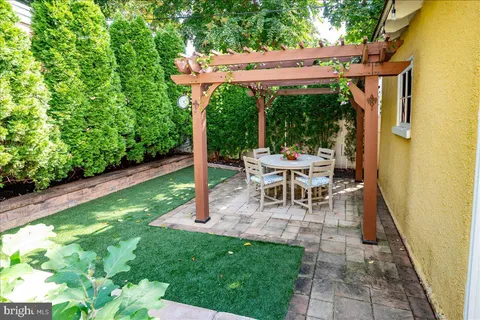 a view of outdoor seating