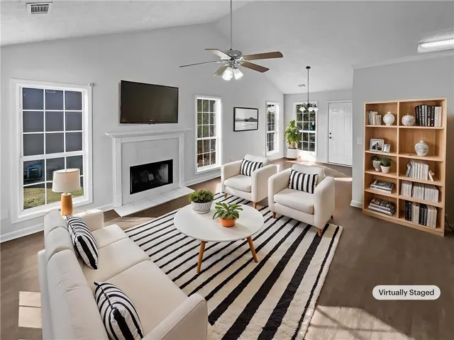 a view of small space with racks on the wall