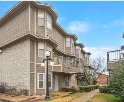 a front view of a building