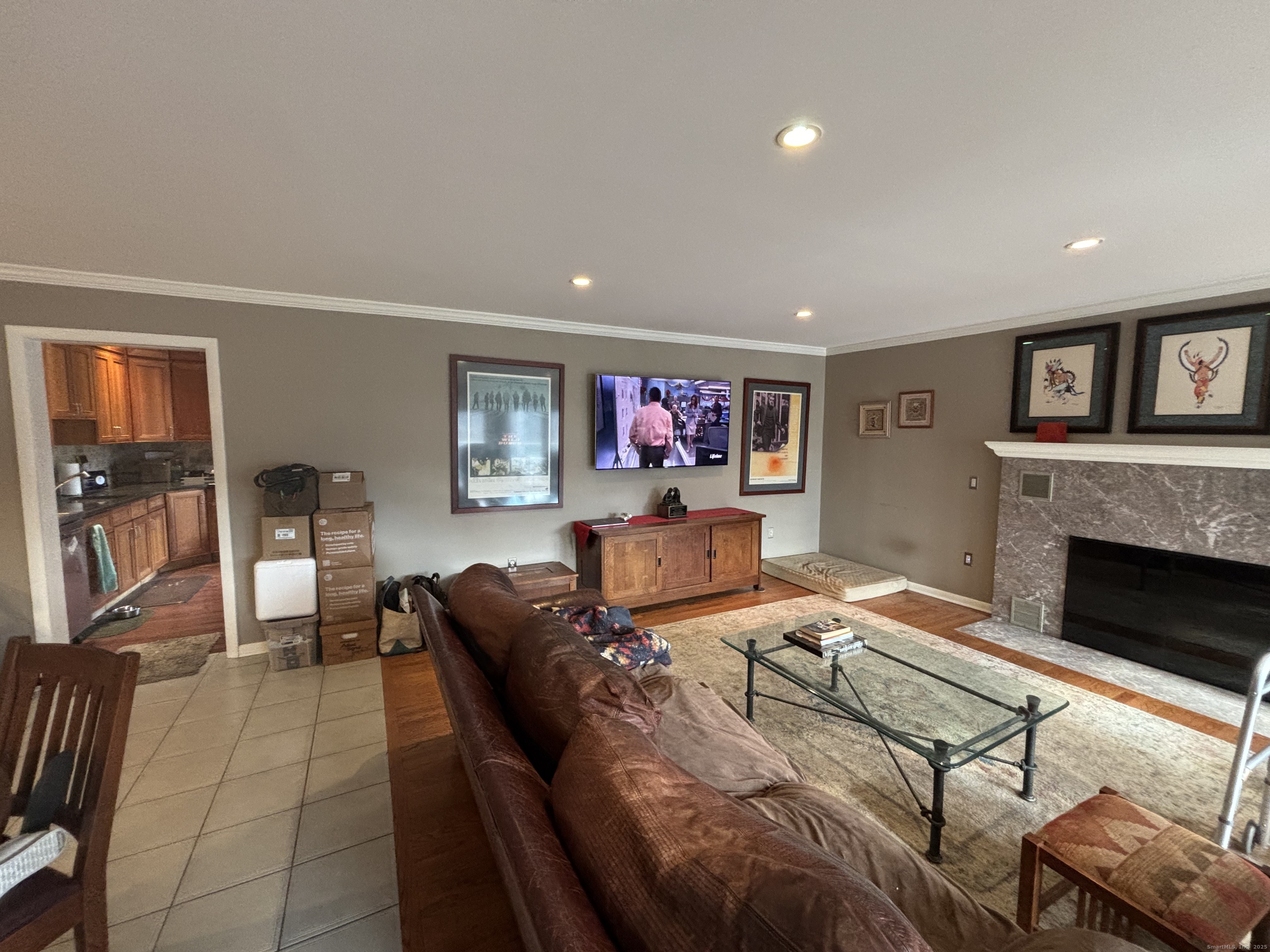 33 Walnut Tree Hill Road Shelton, CT 06484 - Photo 10 of 27 a living room with furniture and a fireplace