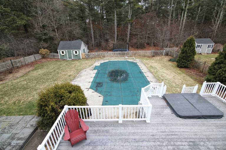 56 Braley Jenkins Road Centerville, MA 02632 - Photo 3 of 14 a view of backyard with a garden and deck