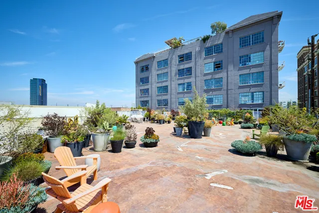 a view of a balcony with an outdoor space