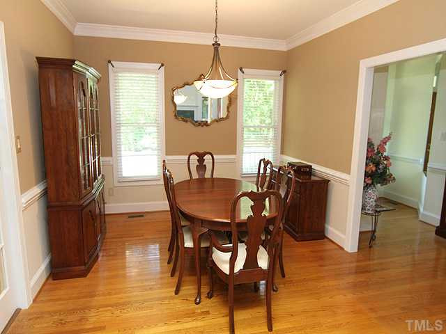2504 Barton Ridge Court Raleigh, NC 27613 - Photo 25 of 25 Again, the open floor plan provides an easy access from the Dining room to the Family room. Dining Room