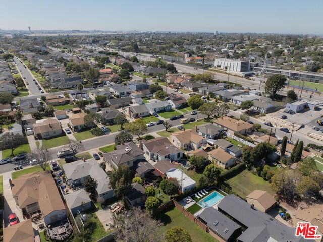 an aerial view of a city