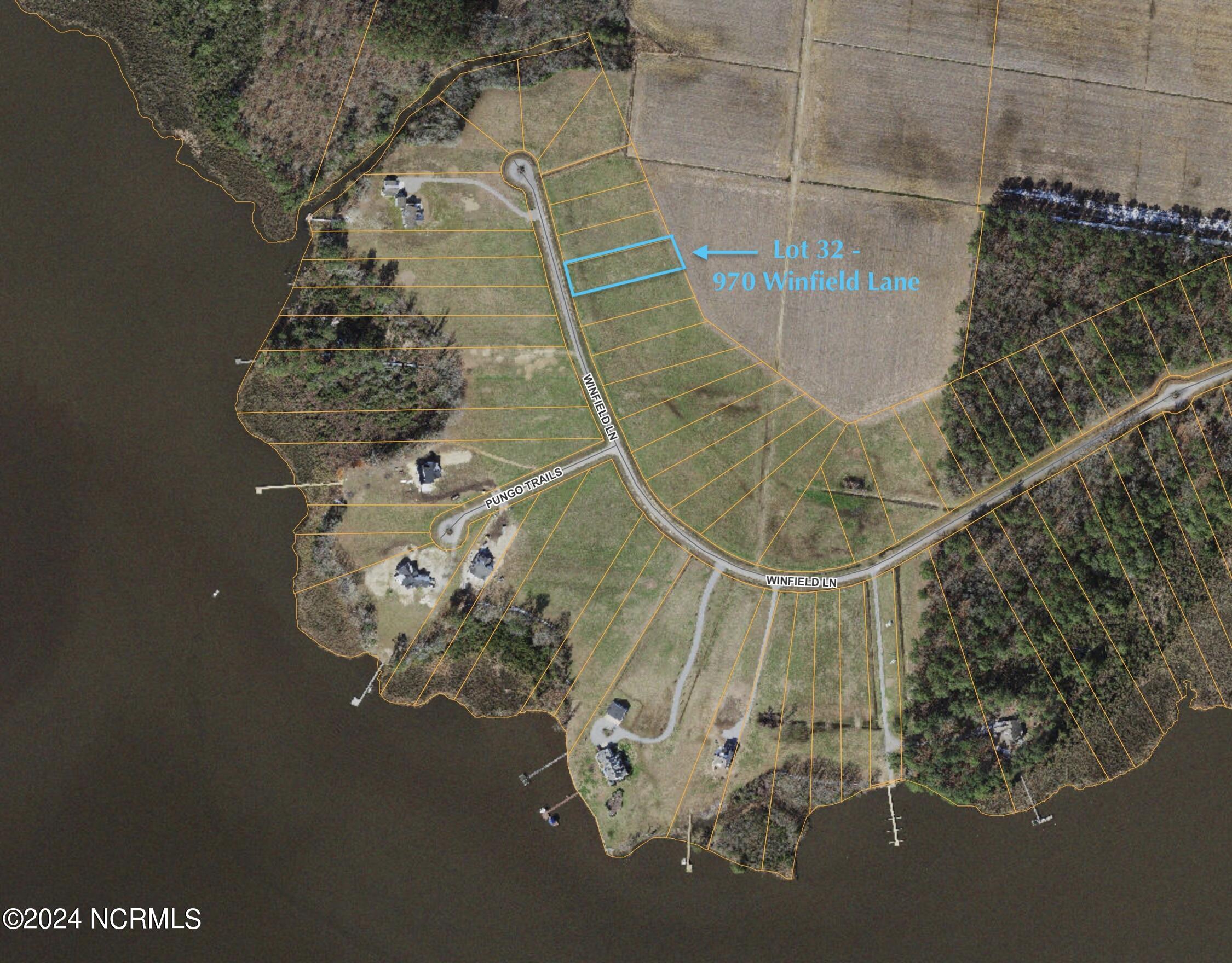 970 Winfield Lane Pinetown, NC 27865 - Photo 7 of 20 Aerial of Lot 32