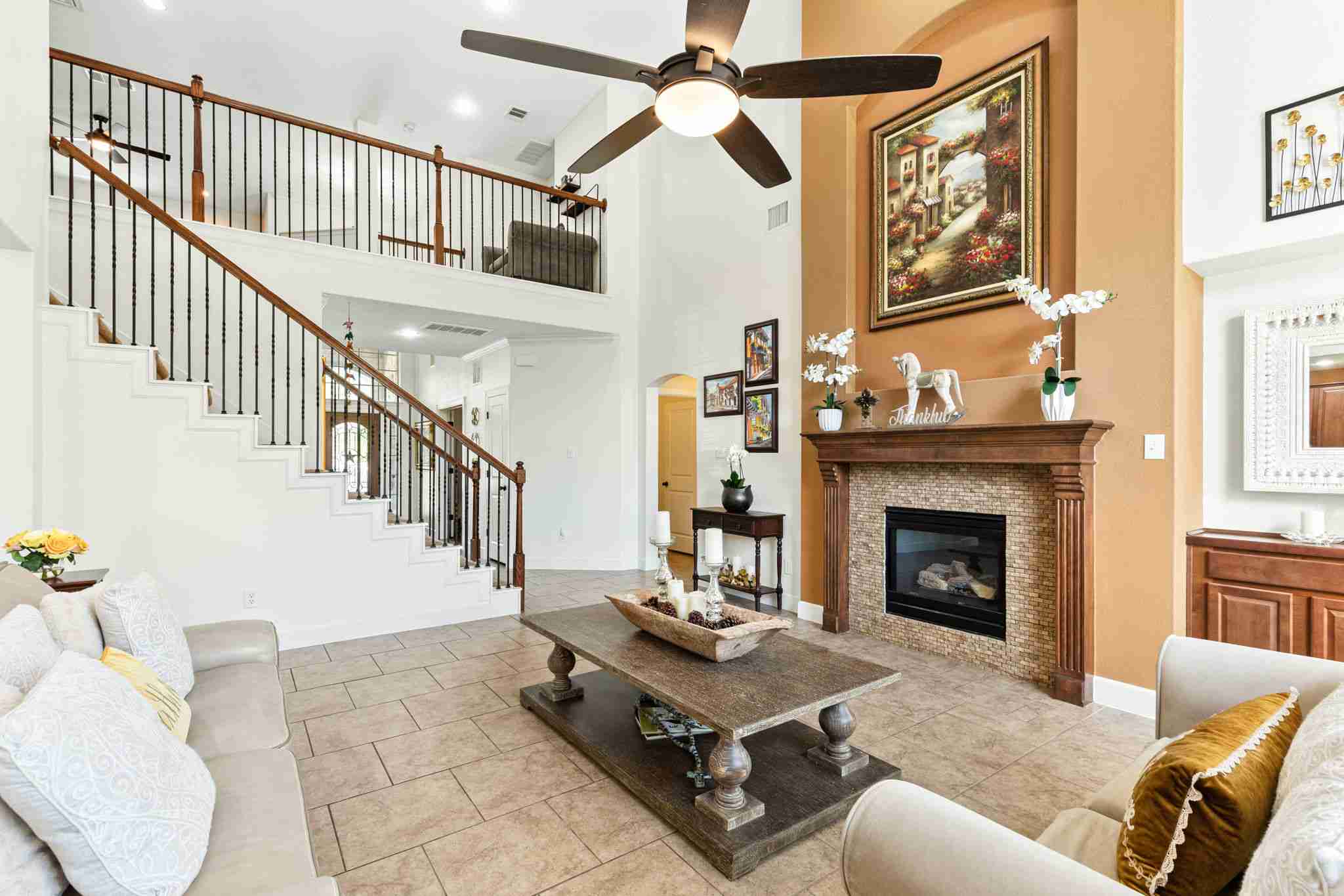 2525 Quick Fort Drive Leander, TX 78641 - Photo 10 of 39 a living room with furniture and a fireplace