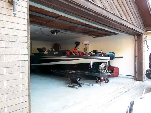 a room with storage and furniture