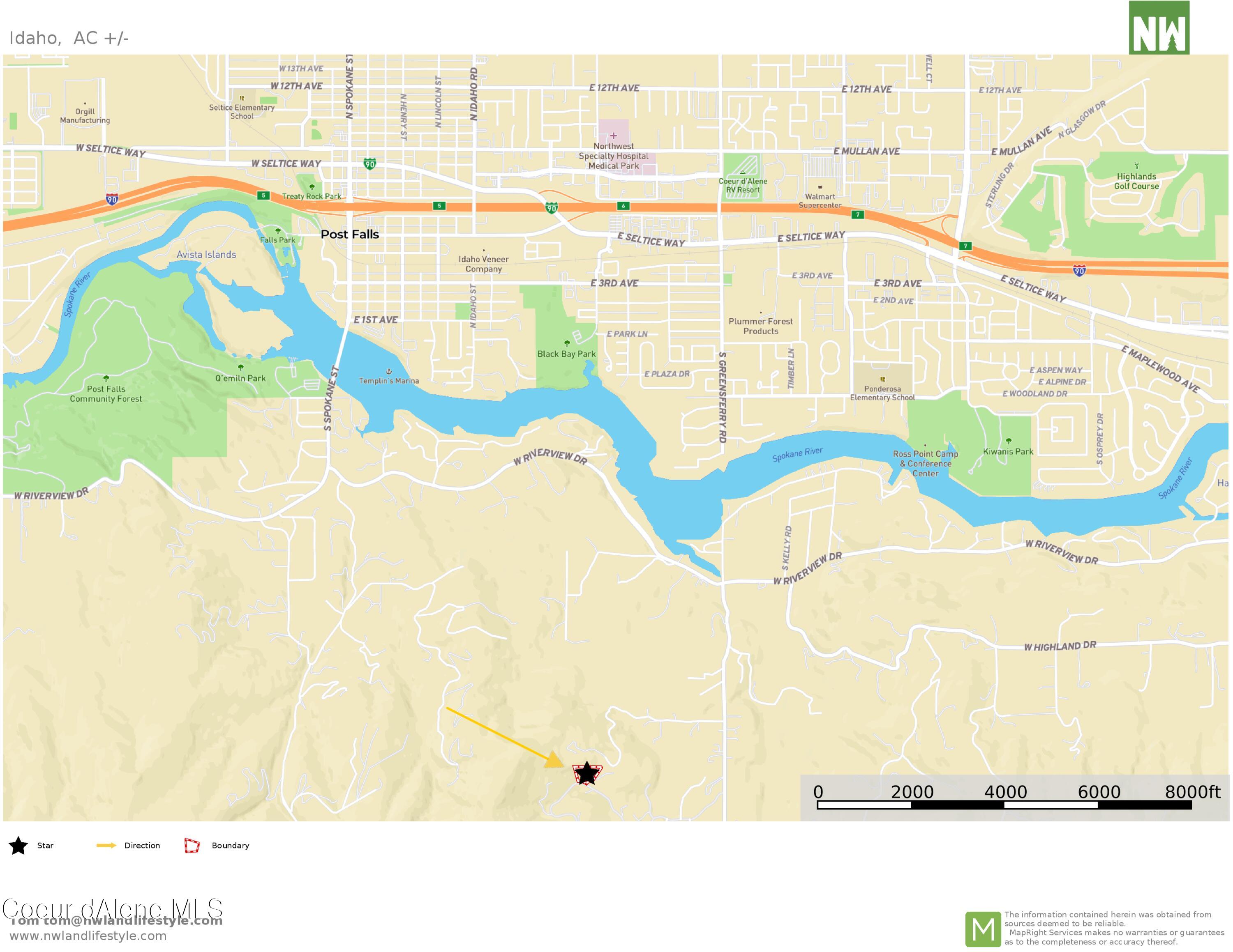 10795 West Bella Ridge Drive Coeur D'Alene, ID 83814 - Photo 36 of 55 Locator 2