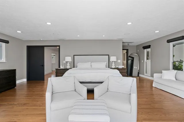 a view of a terrace with chairs