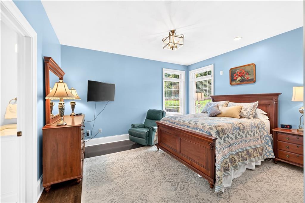 486 Settler Road Ligonier, PA 15658 - Photo 21 of 49 In Law Suite Bedroom, 13x12, sunlit with new lighting and a revamped large Closet.