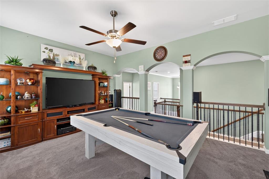 4479 Big Rock Rdg Trail Gainesville, GA 30504 - Photo 18 of 45 a room with furniture pool table and flat screen tv