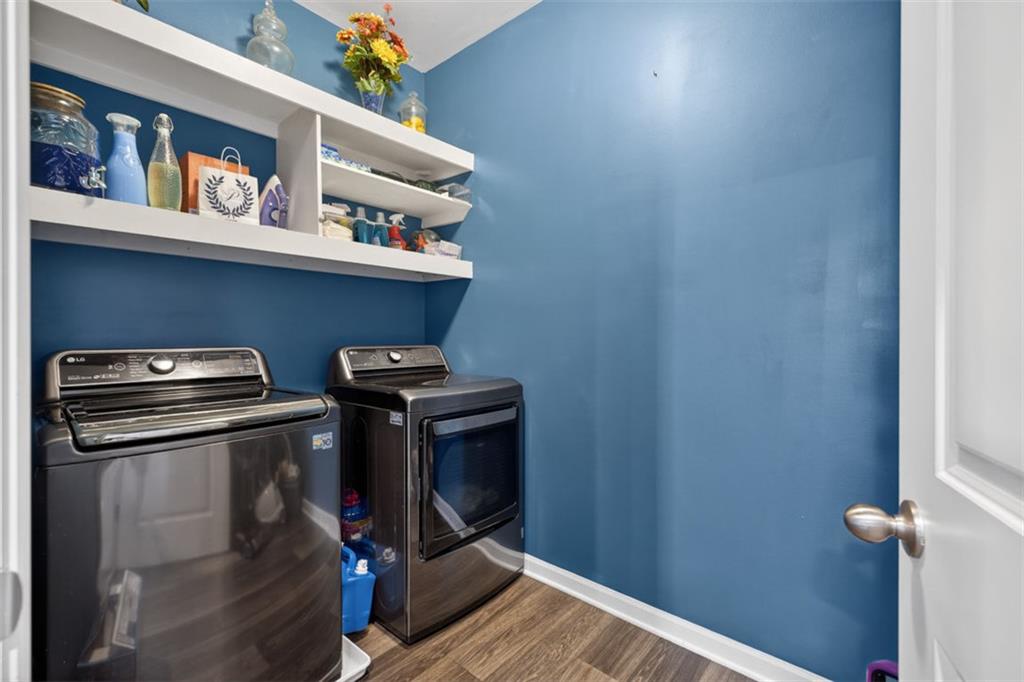 4479 Big Rock Rdg Trail Gainesville, GA 30504 - Photo 30 of 45 a view of storage and utility room with racks on the wall