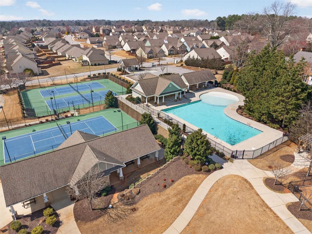 4479 Big Rock Rdg Trail Gainesville, GA 30504 - Photo 43 of 45 an aerial view of a house with a garden