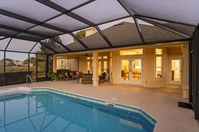 a view of outdoor space with deck and yard