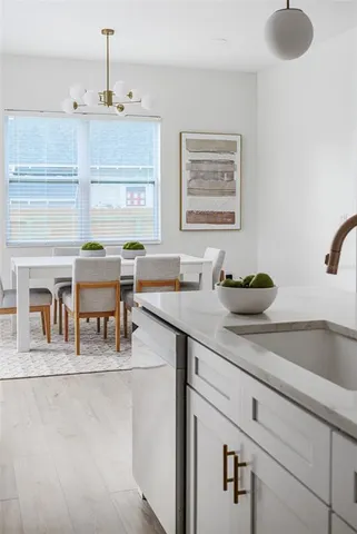 a living room with furniture and window