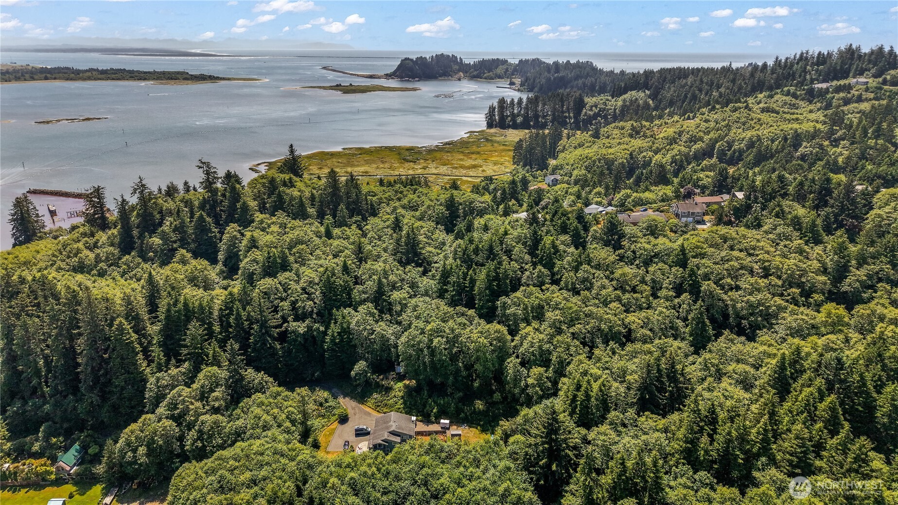 6001 4th Avenue Southwest Ilwaco, WA 98624 - Photo 6 of 22 a view of a lake with a city