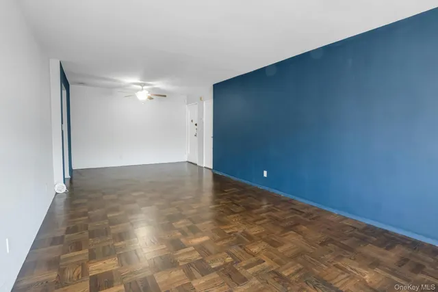 an empty room with an entryway