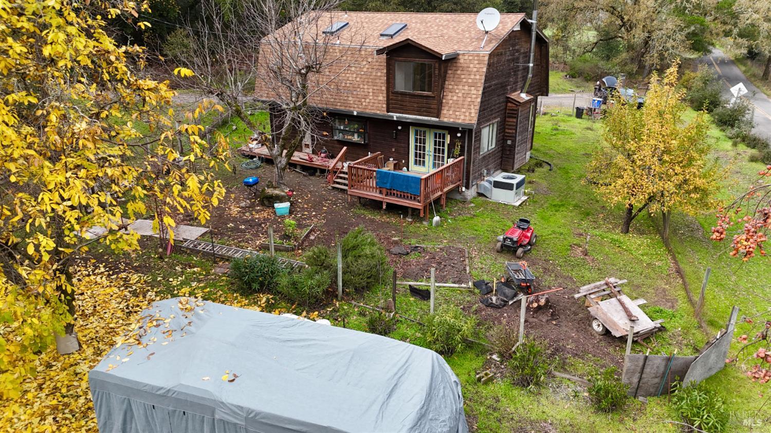 5083 Dry Creek Road Napa, CA 94558 - Photo 29 of 90 an aerial view of a house with yard swimming pool and outdoor seating