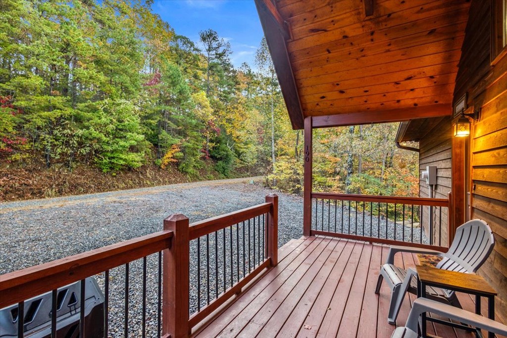 190 Regency Drive Murphy, NC 28906 - Photo 17 of 42 a view of a two chairs in the balcony