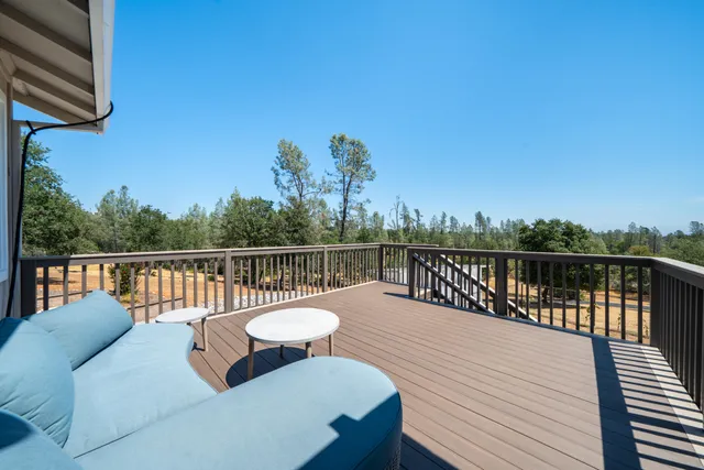 a view of a tree in a yard