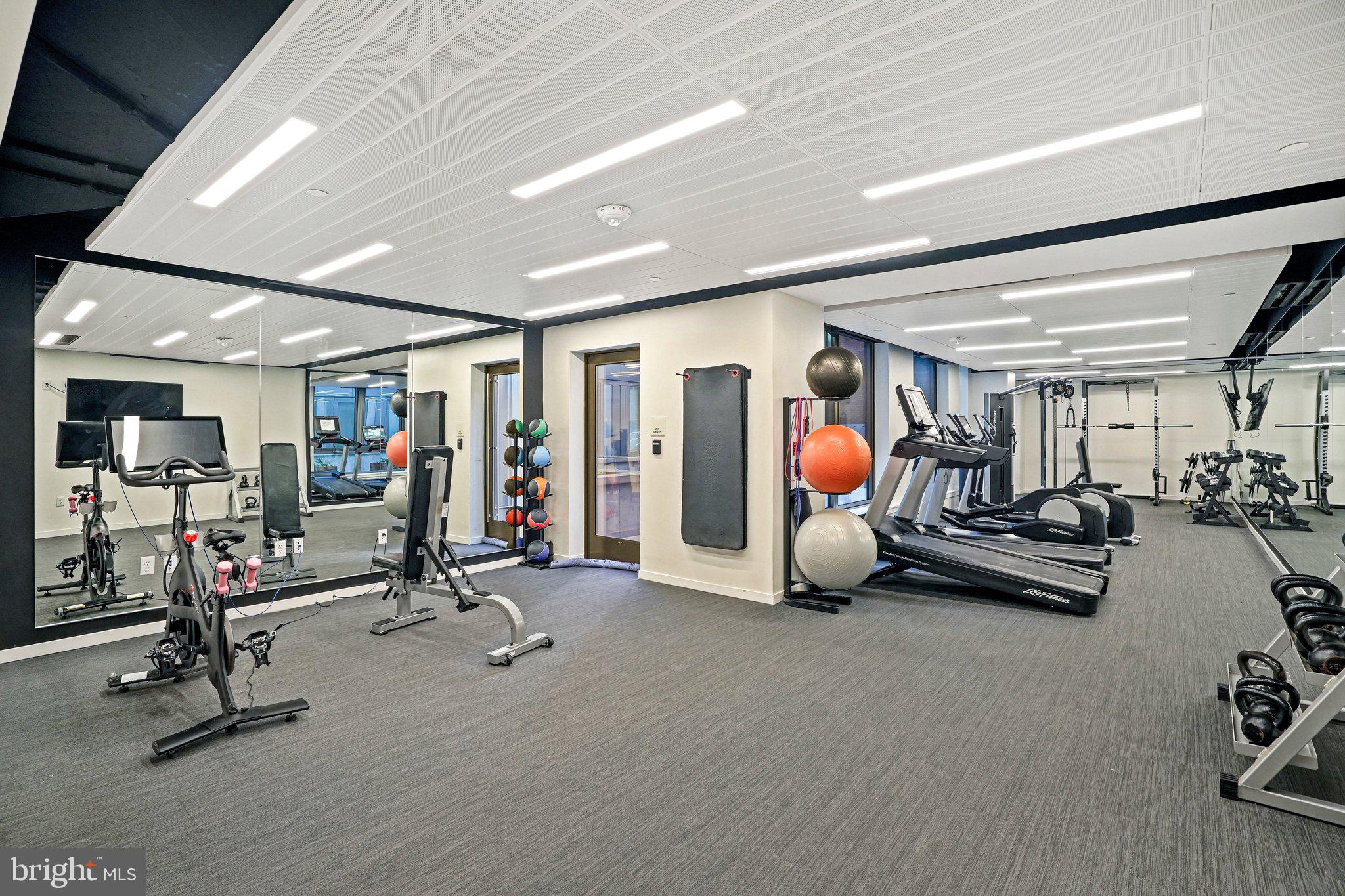 1211 Van Street Southeast, Unit 614 Washington, DC 20003 - Photo 15 of 21 a view of a room with gym equipment