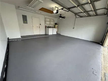 a view of a room with an empty space