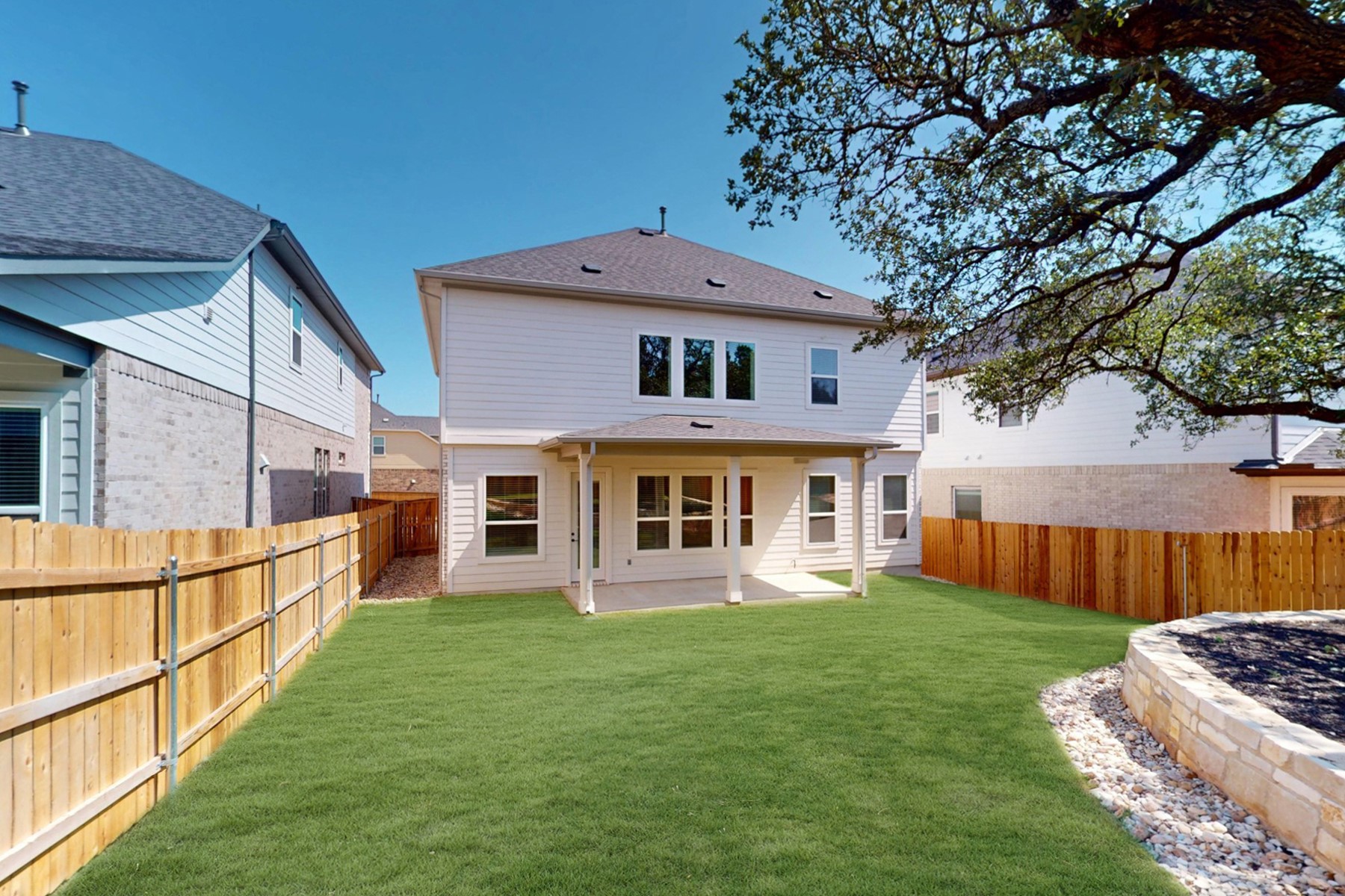 3679 Prosper Road Leander, TX 78641 - Photo 35 of 40 a front view of a house with garden