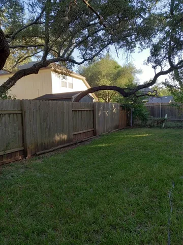 a backyard of a house