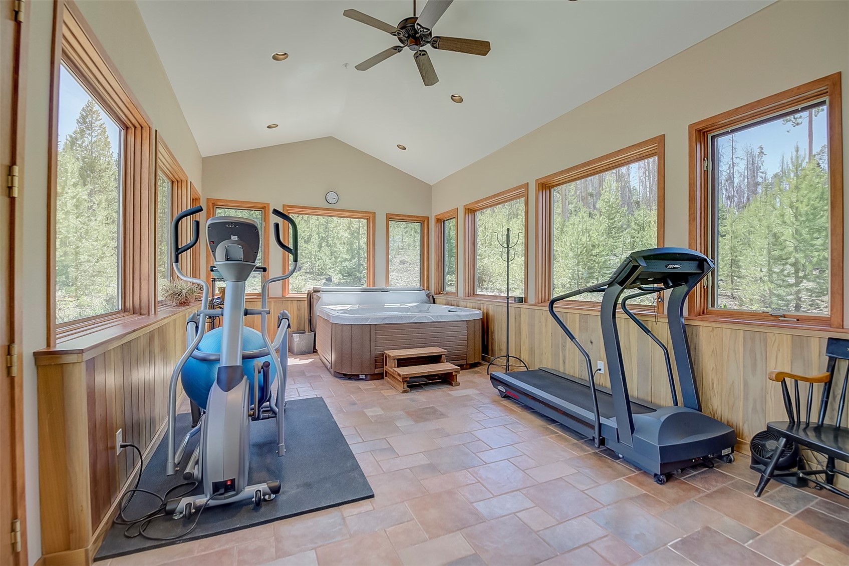 1228 Emerald Road Silverthorne, CO 80498 - Photo 19 of 50 The spa room has a plumbed hot tub & sauna