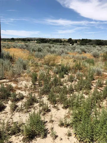 a view of a city with sunset