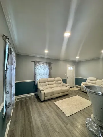 a large room with lots of table and chairs