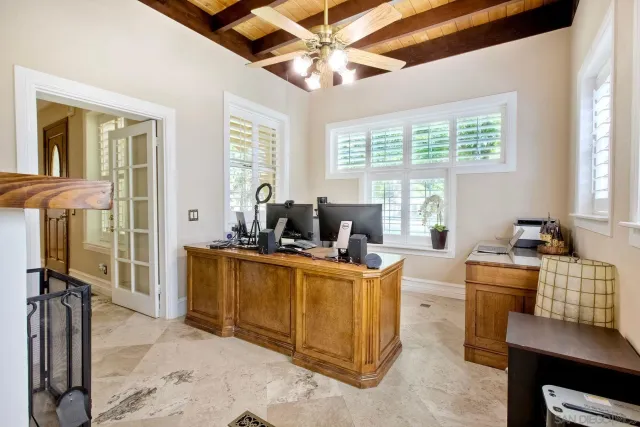 a view of swimming pool with a yard