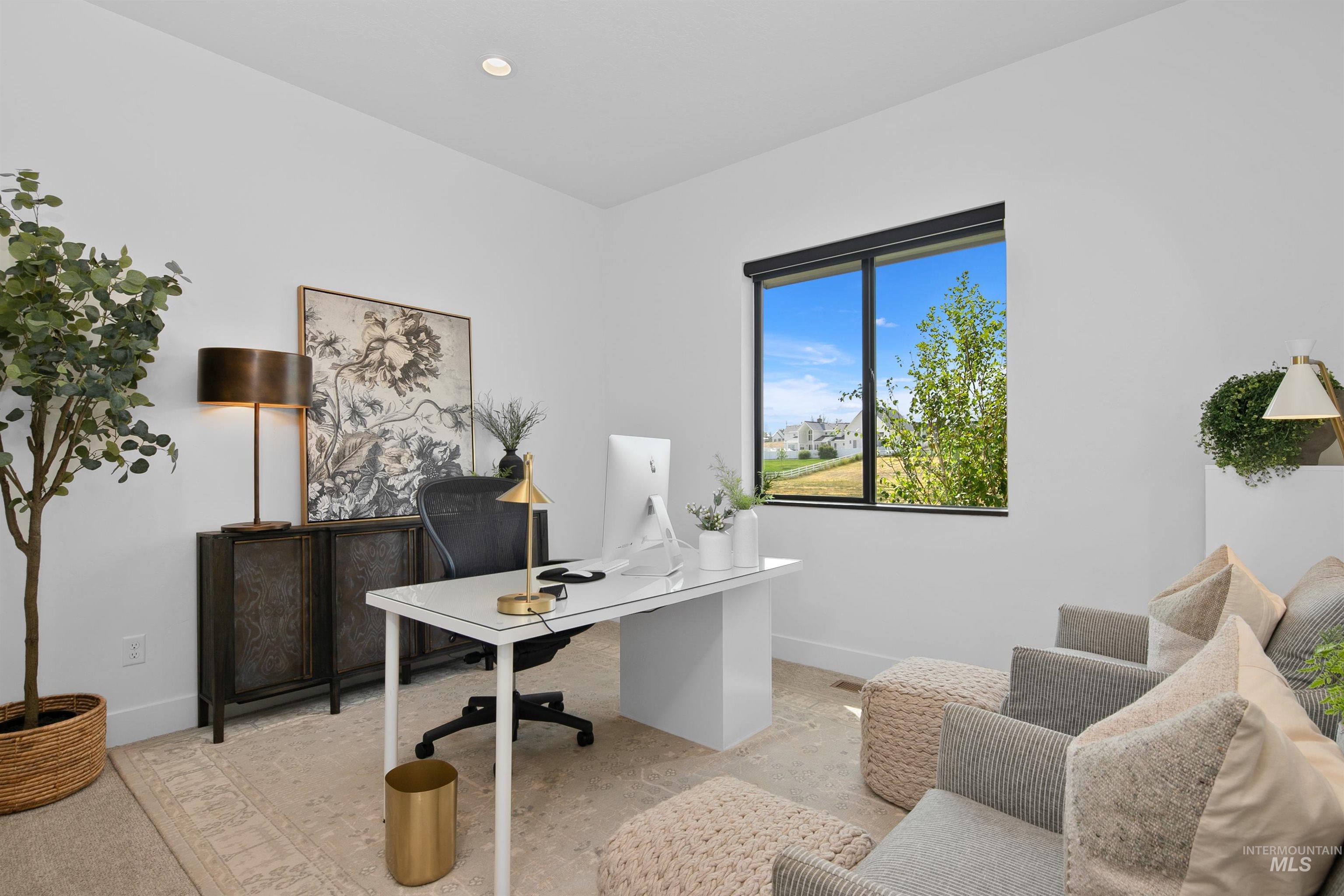 23910 Timber Hls Road Caldwell, ID 83607 - Photo 34 of 50 Office area with baseboards and recessed lighting