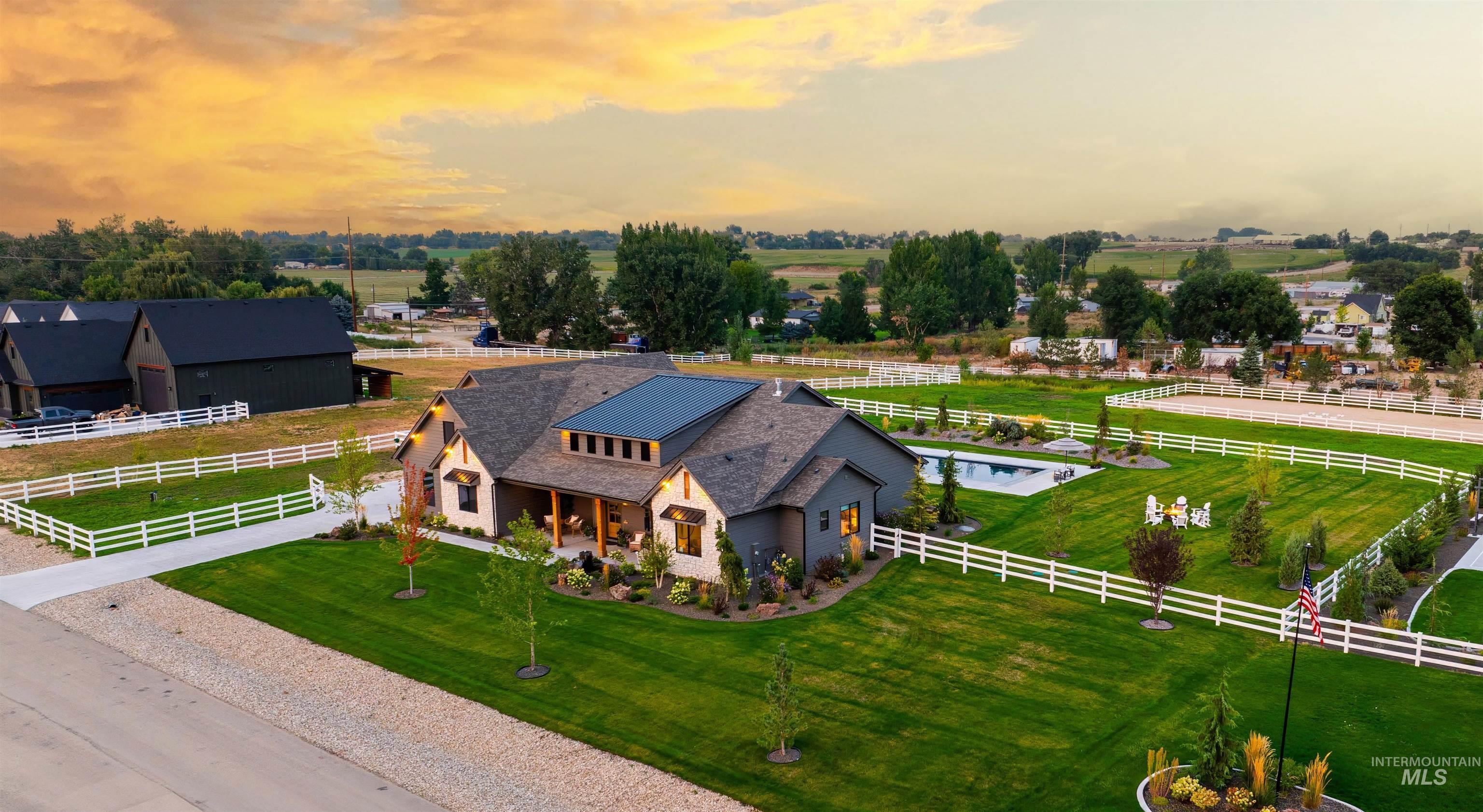23910 Timber Hls Road Caldwell, ID 83607 - Photo 50 of 50 Aerial view of sparsely populated area with a pastoral area