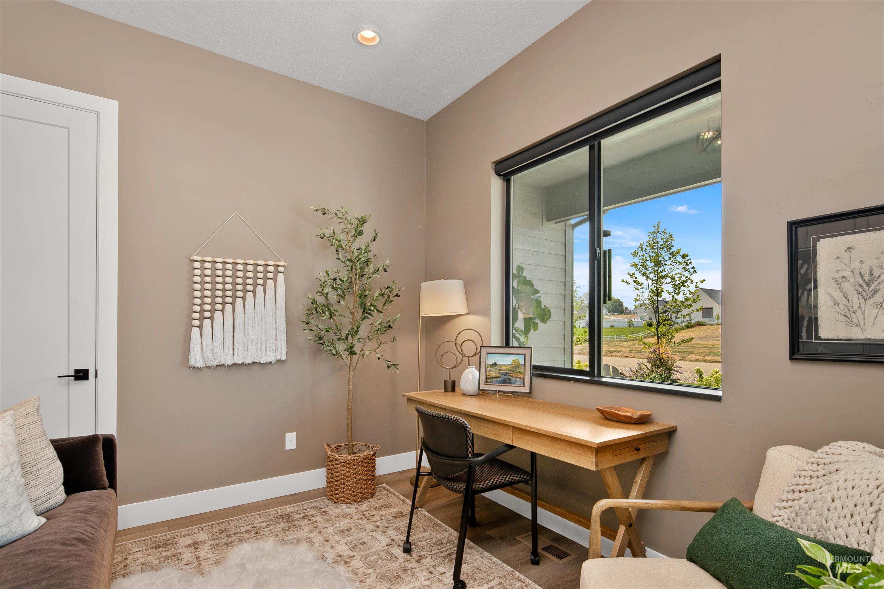 23910 Timber Hls Road Caldwell, ID 83607 - Photo 9 of 50 Office area featuring wood finished floors and recessed lighting