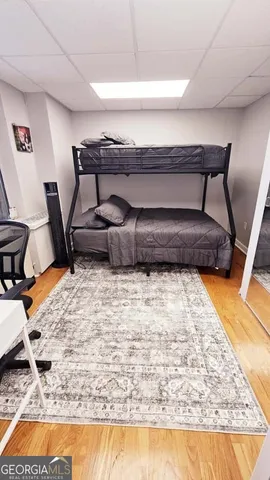 a view of balcony with furniture