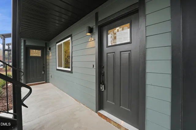 a view of front door